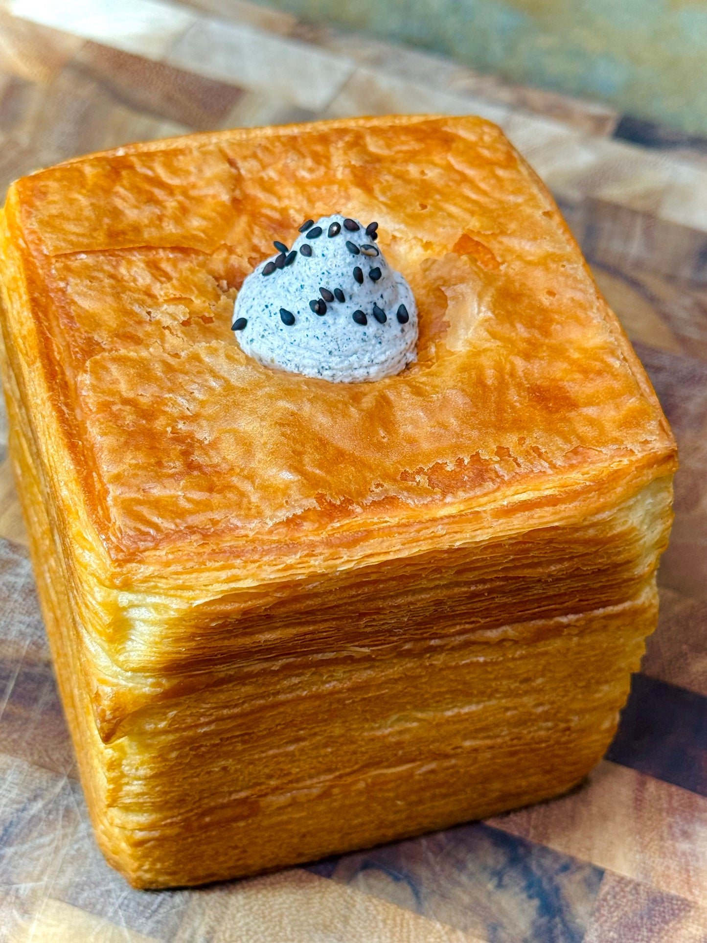 The Pastry Tissue Bread with Black Sesame Cream