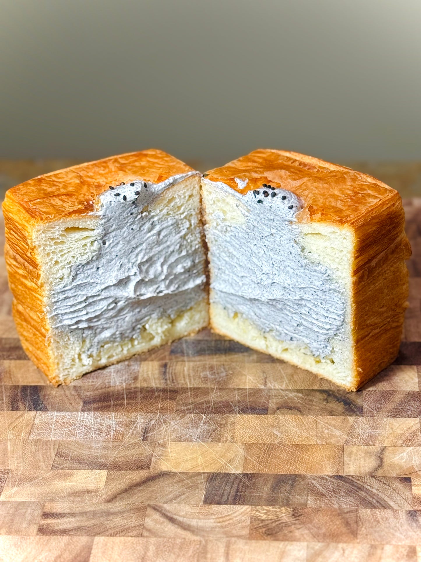 The Pastry Tissue Bread with Black Sesame Cream
